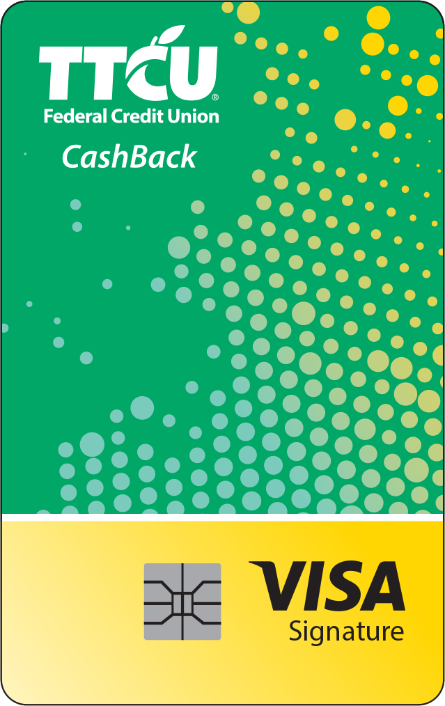 TTCU Visa Cashback Card Example